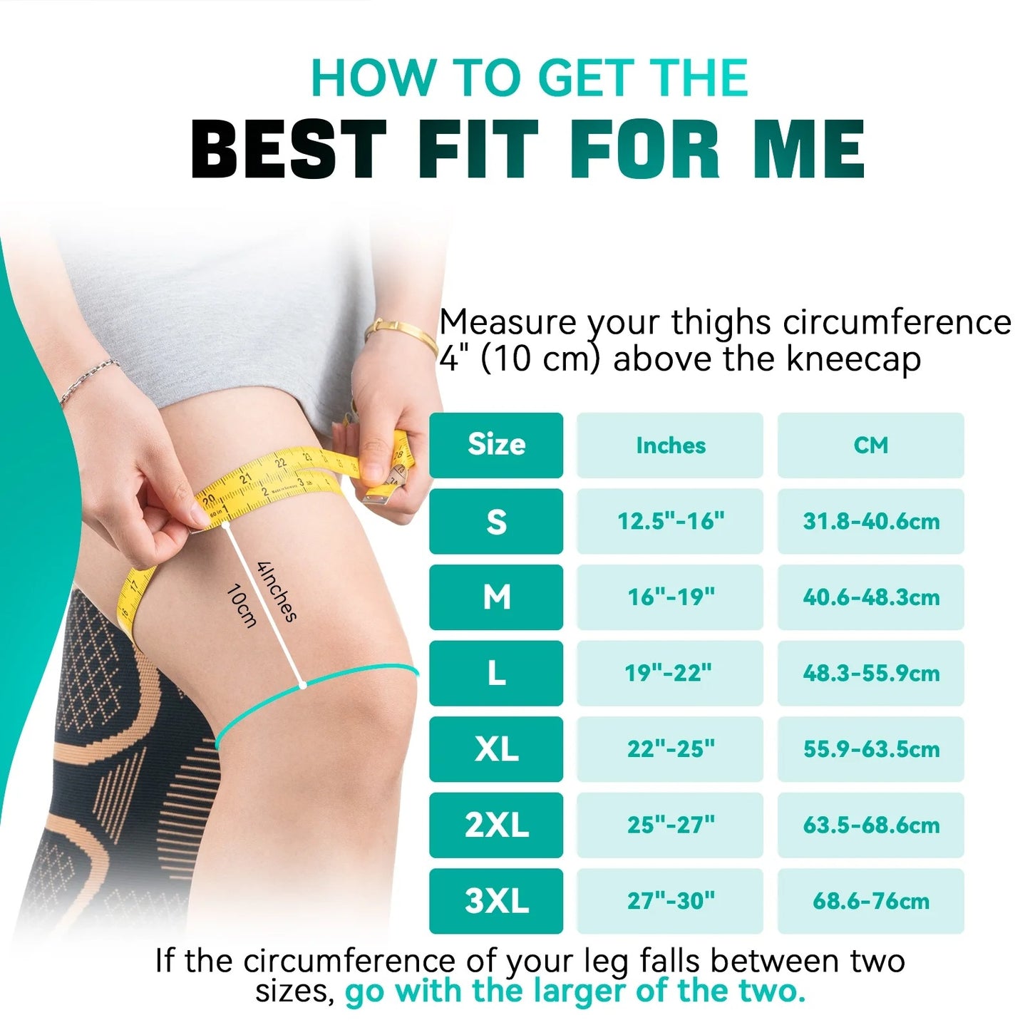 INDEEMAX Copper Knee Brace for Women Men 2 Pack