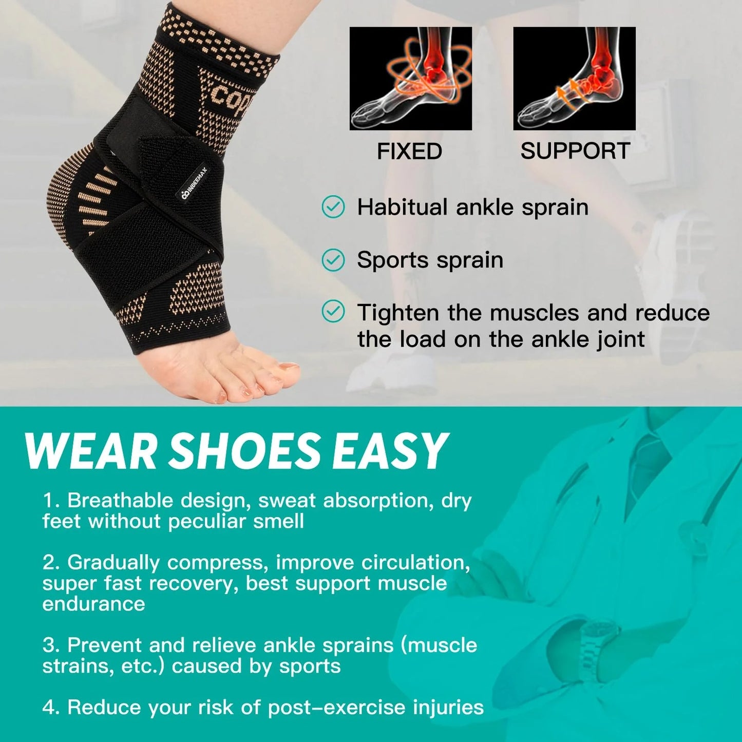 INDEEMAX Ankle Brace